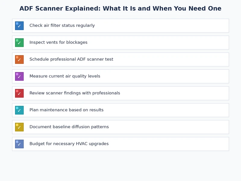 ADF scanner maintenance and usage checklist for best results
