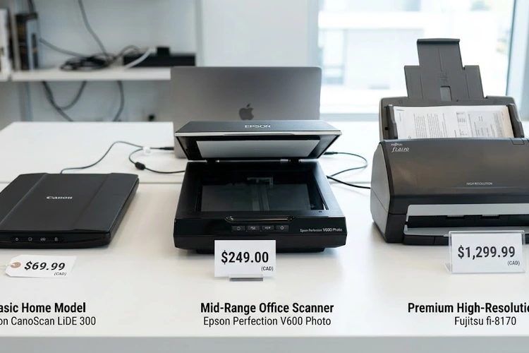 how much does a scanner cost — flatbed and sheet-fed scanners at different price tiers