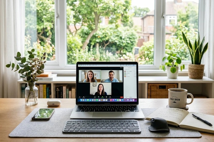 best laptop for working from home on a clean home office desk