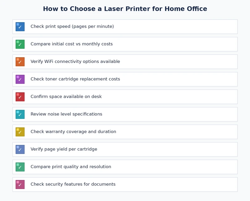 checklist for choosing a laser printer for home office
