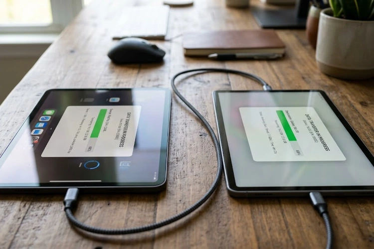 how to connect tablet to monitor using a USB-C cable and adapter