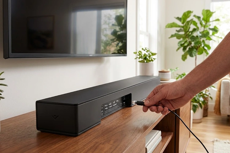 How to connect Vizio soundbar to TV using HDMI ARC cable