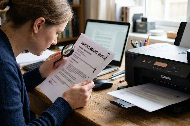 how to fix blurry printer output — troubleshooting a smeared inkjet print