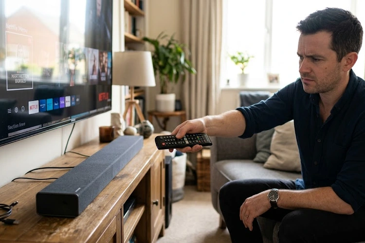 Soundbar remote not working — troubleshooting steps on a modern soundbar setup