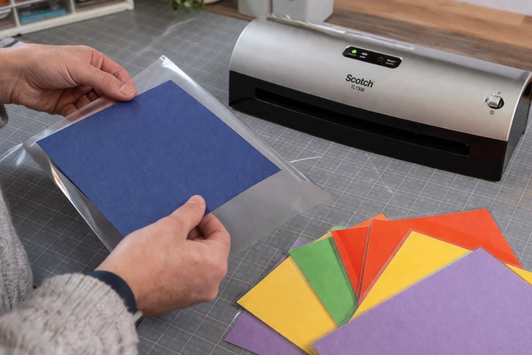 how to laminate cardstock and heavy paper without jamming in a pouch laminator