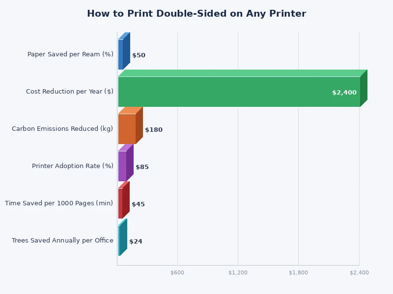 chart comparing auto duplex vs manual duplex printing methods