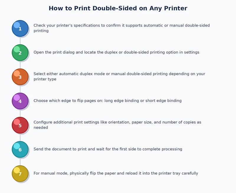 step by step process diagram for manual duplex printing