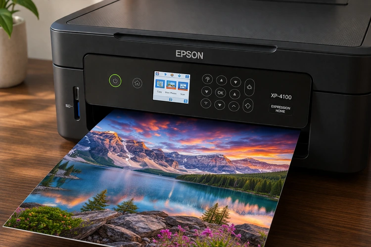 print high quality photos at home inkjet printer setup with glossy photo paper