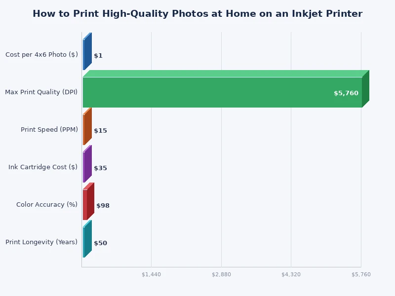 chart comparing photo paper types for inkjet printing quality scores