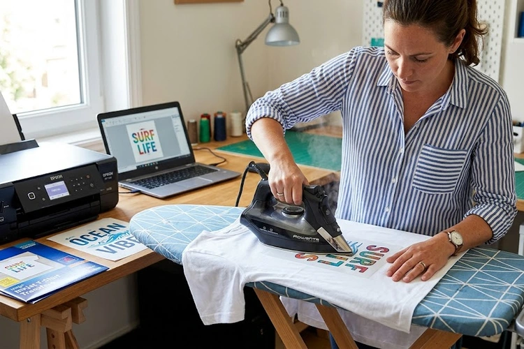 how to print iron on transfers at home using inkjet printer and transfer paper