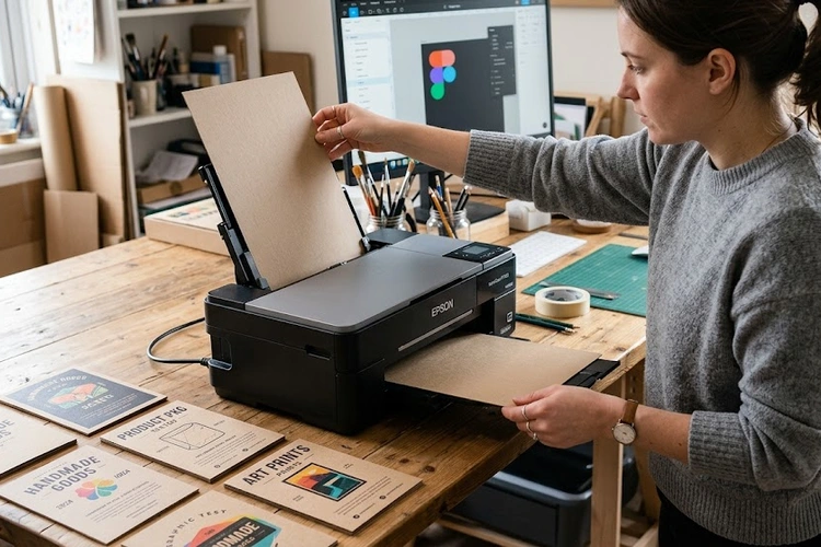 how to print on cardboard at home using an inkjet printer