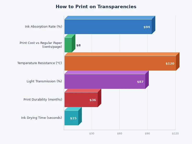 bar chart comparing inkjet vs laser transparency print quality factors