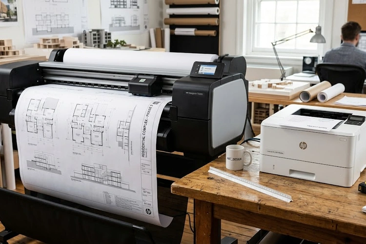 iPad printing wirelessly to a home office printer over Wi-Fi