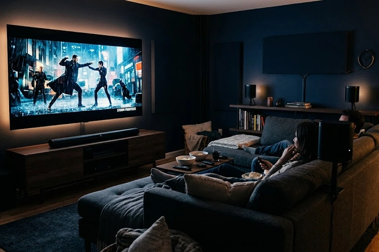 how to set up surround sound with soundbar in a modern living room