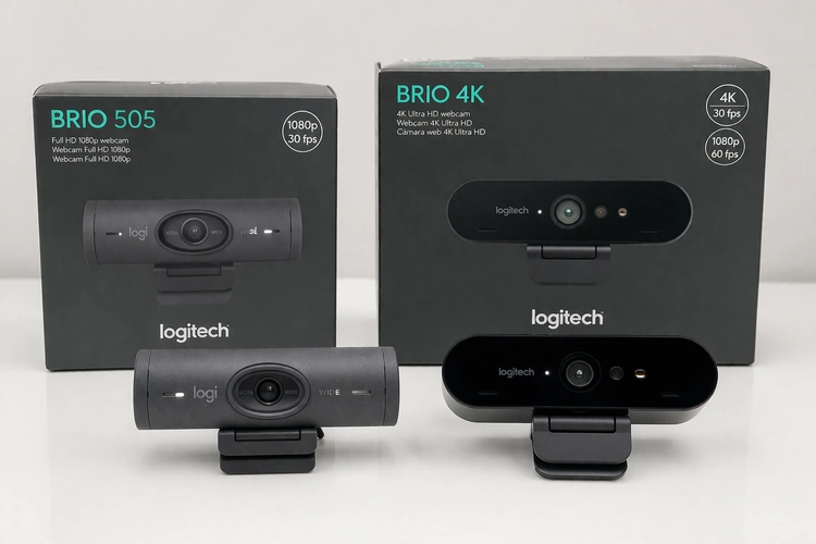 OBS Studio open on a monitor with the Virtual Camera feature highlighted, a webcam connected and a Zoom meeting window visible on a second screen. Home office desk setup.