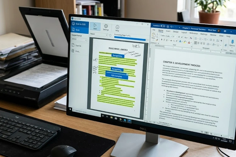 how to use OCR scanner to create searchable PDF from scanned documents