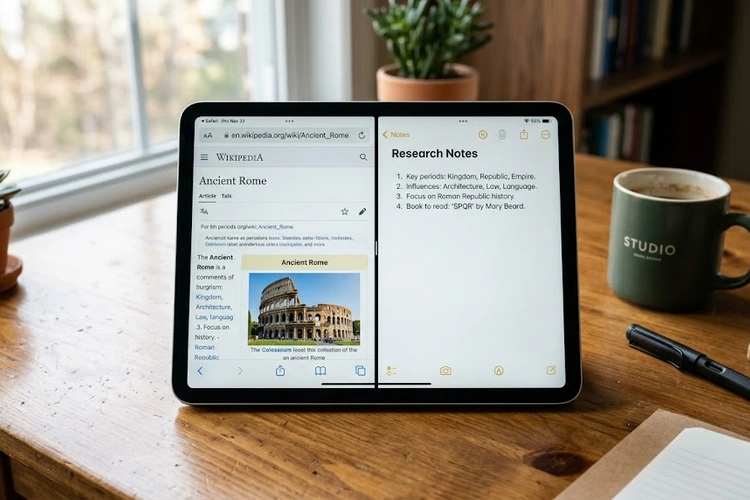 how to use split screen on tablet with two apps open side by side