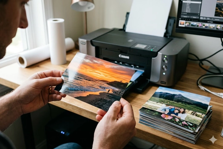 large format printer vs standard printer side by side comparison in a modern office
