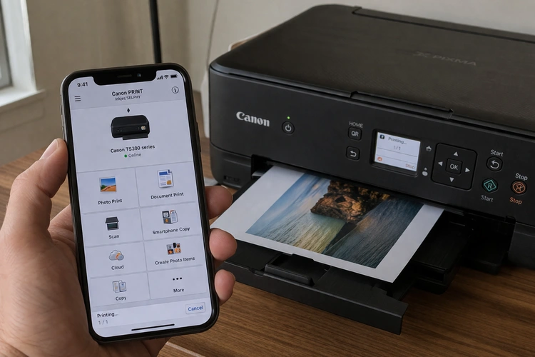 Printer won't connect to Wi-Fi troubleshooting guide showing router and printer setup