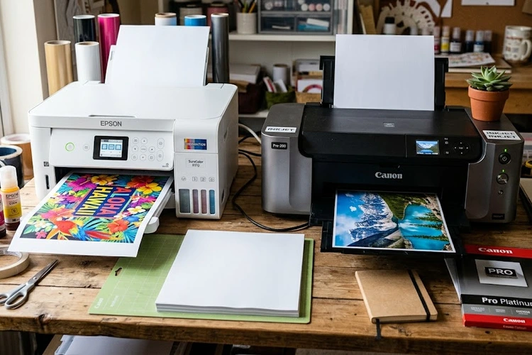 sublimation printer vs inkjet differences side by side comparison