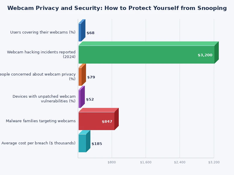 chart comparing webcam security threat types by risk level