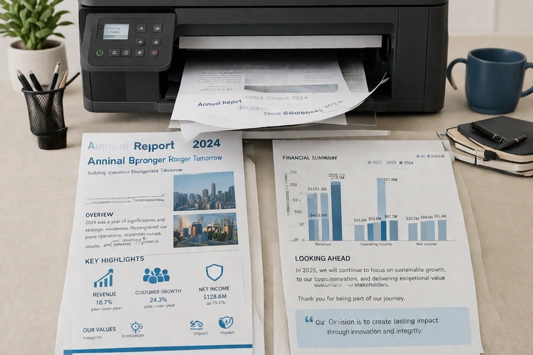 what is a duplex printer showing double-sided pages printed automatically