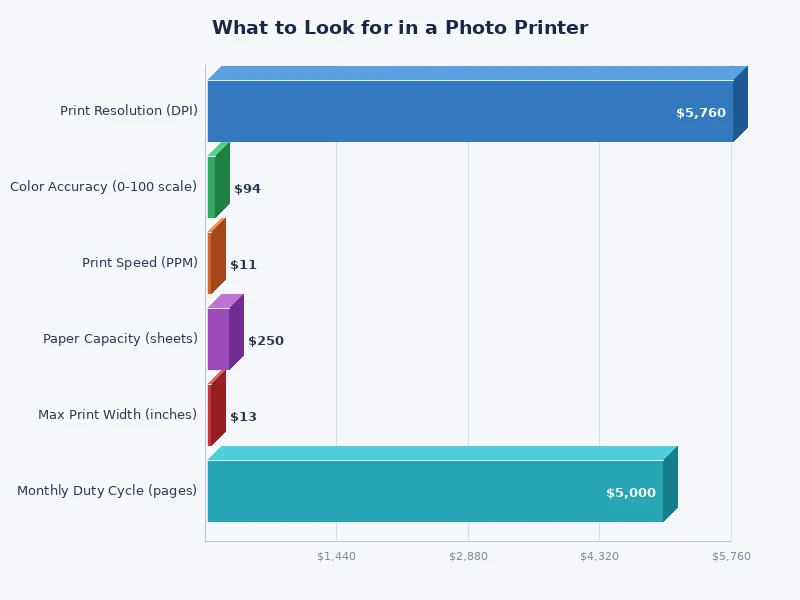 comparison chart showing inkjet vs dye-sublimation vs laser for photo printing across key criteria